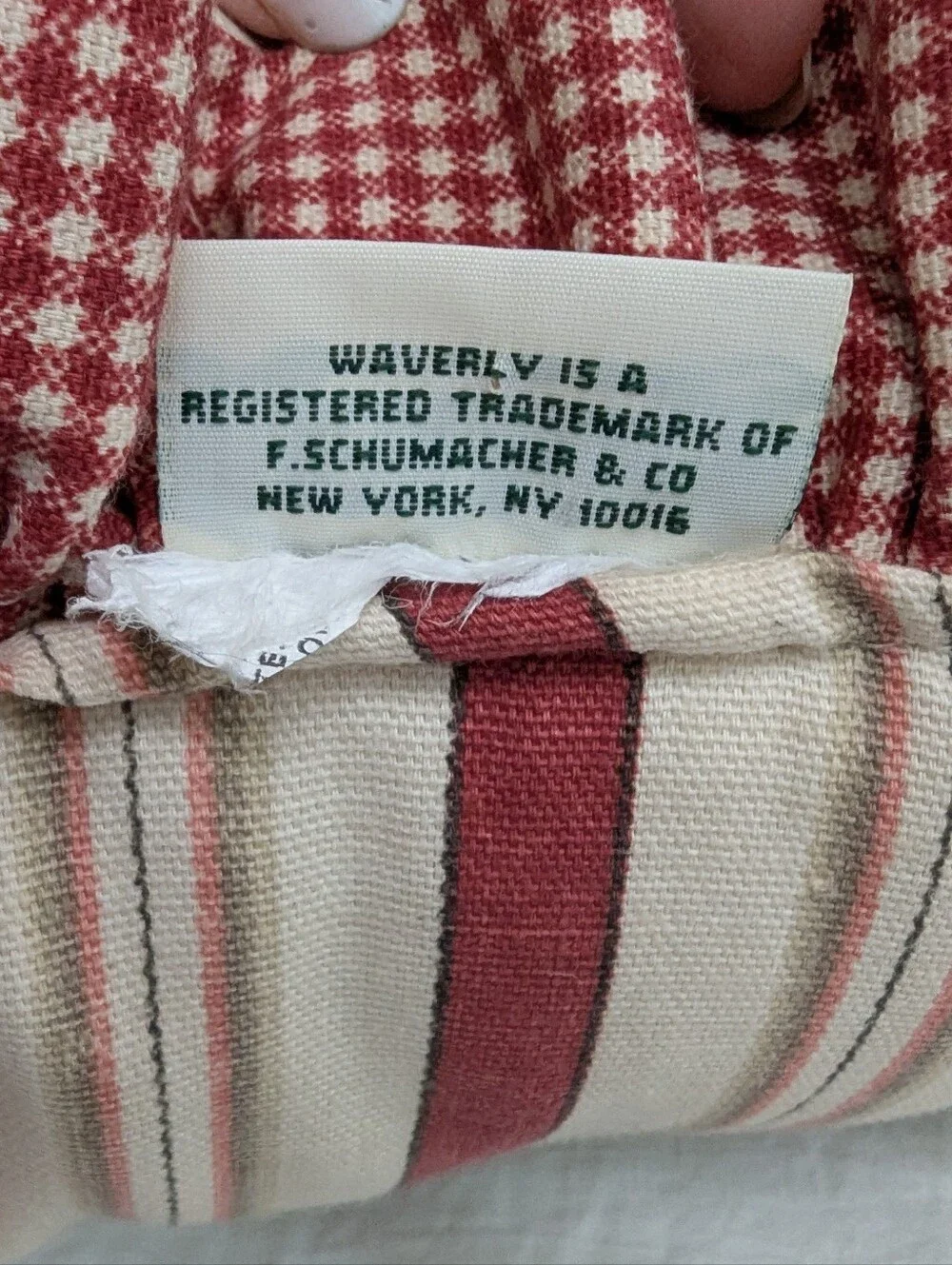 Waverly Schumacher Throw Pillow Lumbar 26x15 Farmhouse Cottage Core Traditional